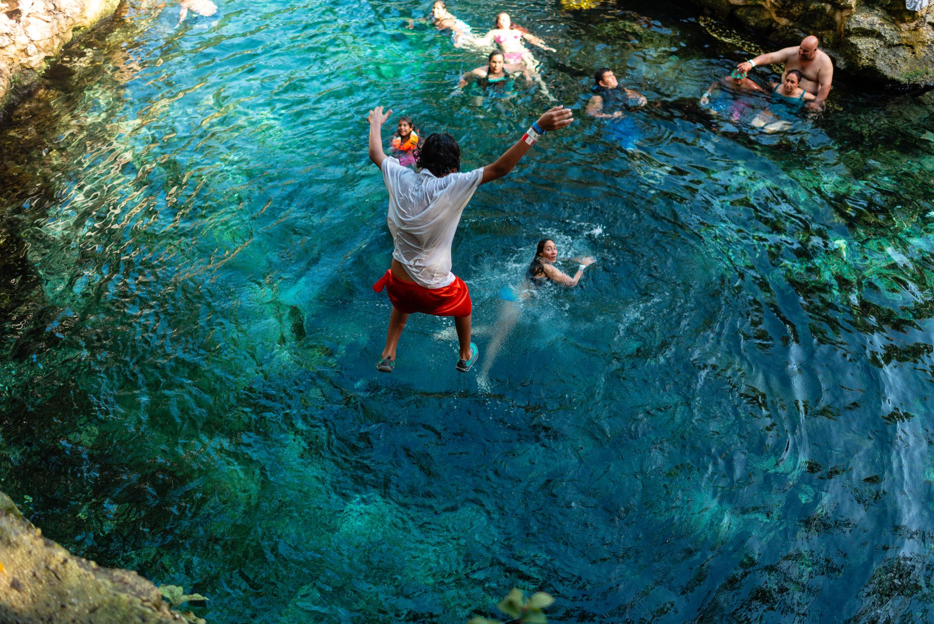 Cenote maya en Yucatán
